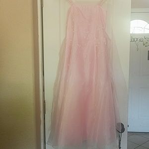 Pink sz 10 little girls dress 3x lined
